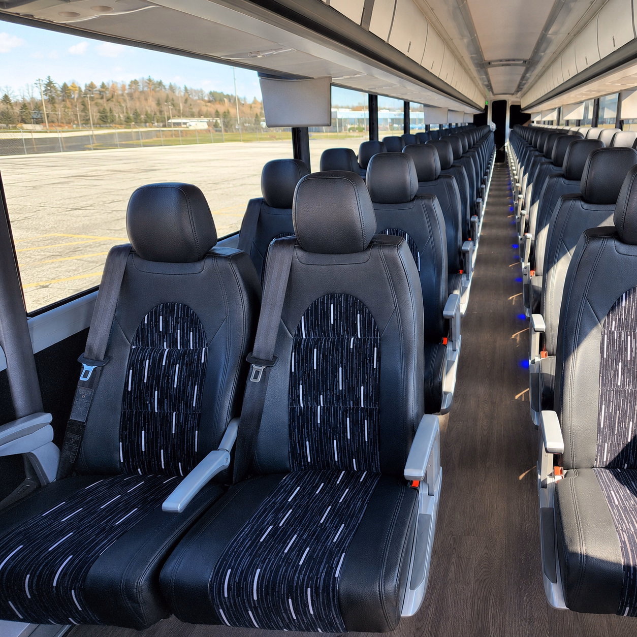 garland spacious charter bus rentals for garland sporting events