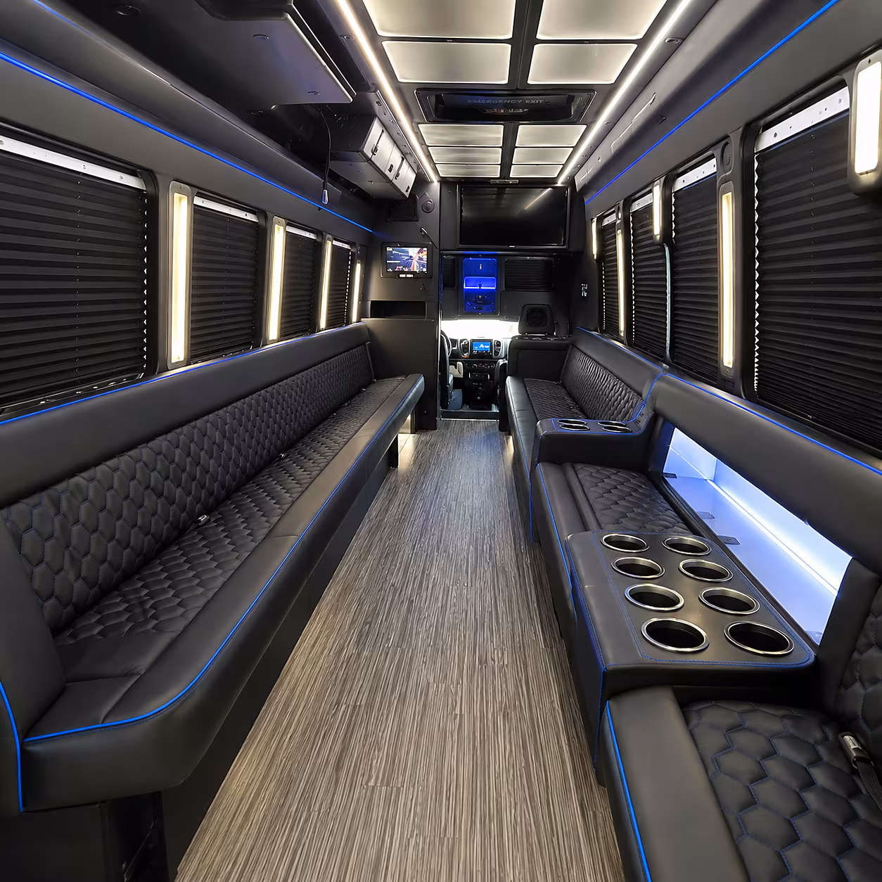 haltom city party bus rental interior
