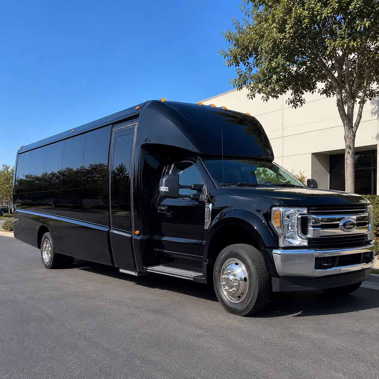 plano polished and efficient corporate charter bus rentals