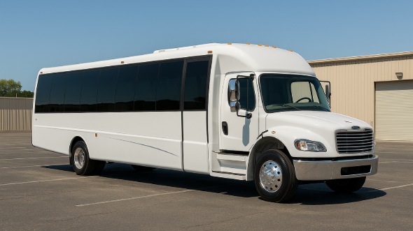 Exterior of Charter Bus Company Haltom City's 18 Passenger Minibus in Haltom City