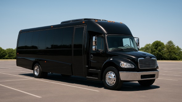 Exterior of Charter Bus Company Haltom City's 30 Passenger Minibus in Haltom City