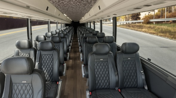 haltom city 35 passenger minibus inside