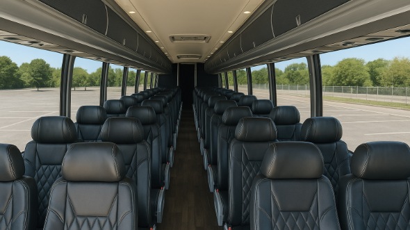 haltom city 55 passenger charter bus rental
