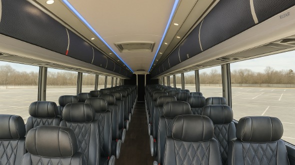 haltom city 56 passenger charter bus rental
